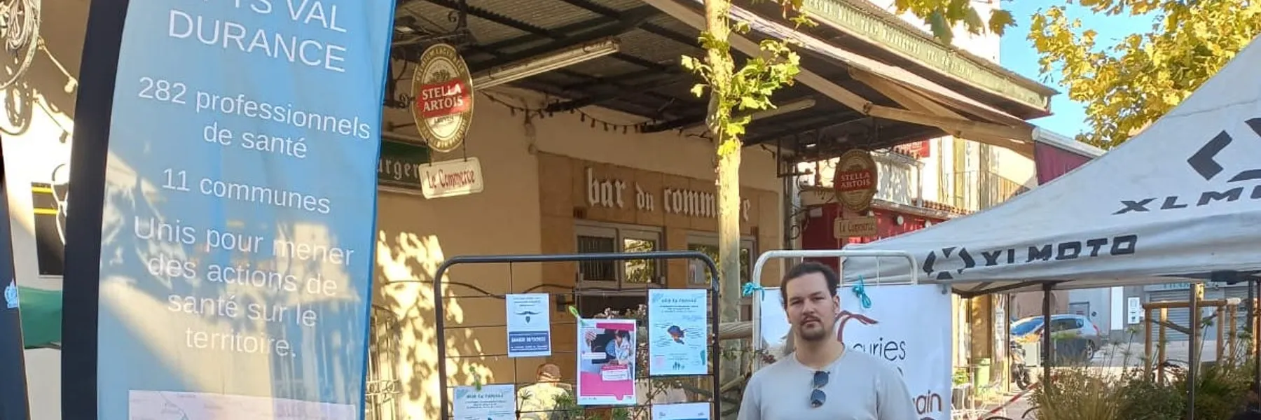 Le stand de la CPTS à Mallemort