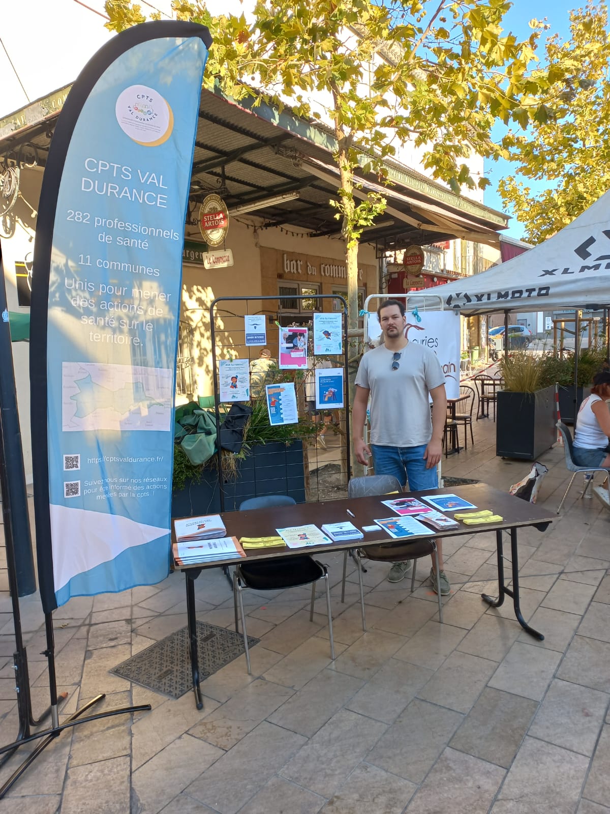 Le stand de la CPTS à Mallemort